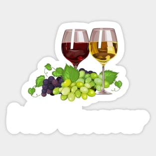 Wine Lovers Design Sticker